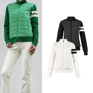 [럭스골프]럭스골프 LB3W802W 여성 방풍 니트 매치 패딩 점퍼