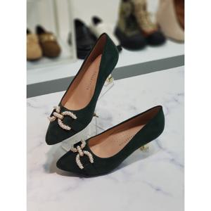 [한슈]티프 진주 로고버클 펌프스 5.5cm AHS36086sw