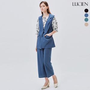 [루시앙]루시앙 인견 블렌디드 쿨 썸머 베스트 셋업 3PCS