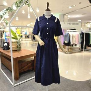 [멜로디가든]M4M4O103_바스락옆트임 카라원피스