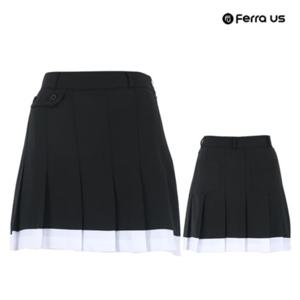 [티엔디]여성 여름 골프웨어 골프 와이드 주름 플리츠 스커트