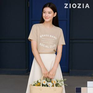 [지오지아 여성] 여성 레터링 그래픽 반팔티 D (AFC2TR1101_D)