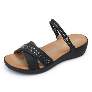 [베어파우] RHONDA 블랙 쿠션 여성샌들 K1939001QB-W