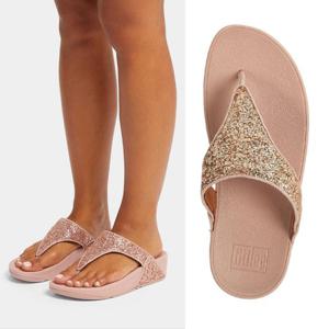 [핏플랍]핏플랍 쪼리 쉬머 글리터 플립플랍 GY4-323 로즈골드