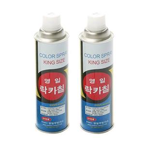락카스프레이 (40 EA) 420ML/투명색(무광) YL-443