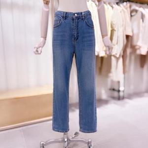 [시에로]SK1DPF458_중청 뒷밴딩 슬림핏 데님팬츠