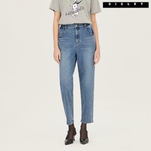 [시슬리]시슬리 이밴드 배기 데님 팬츠 SADPA2411_BL