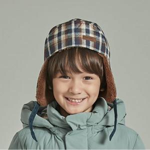 [헤지스 키즈 ACC]패턴 패딩 모자 (HSW61UA01M_NV)