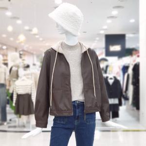 [ab.f.z]후드 탈부착 소프트 가죽자켓 FSBHY4L02J