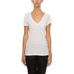 제임스펄스 브이넥 코튼 반팔티셔츠 IWUA3695WHT White