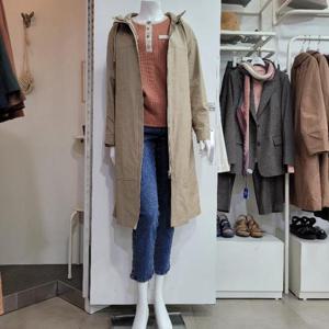 올리비아하슬러 DP01 후드 롱 코트 OHDSCT101