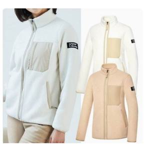 [콜핑]LD18 여성 겨울 부클 본딩 뽀글이 집업 후리스자켓 KSJ6779W