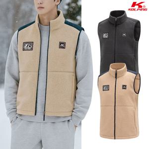 콜핑 남성 겨울 부클 플리스 뽀글이 후리스 조끼 KSC759SV4M