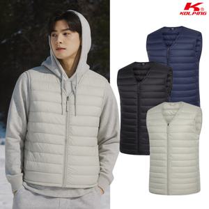 콜핑 남성 겨울 베이직 기능성 등산 초경량 패딩 조끼 KSC760TV3M