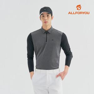 [올포유] [모델착장] 남성 버드아이조직 냉감소매 카라 반집업 티셔츠 AMTYM2271-199