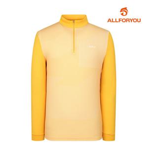 [올포유] 남성 트라이앵글 패턴 프린트 반집업 티셔츠 AMTHL2161-203