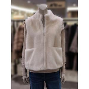 [트리아나]MARIO소고 하이넥 인조퍼조끼AJ4VA50