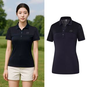 콜핑 여성 아이스본 냉감 메쉬 등산 반팔 카라 티셔츠 GS