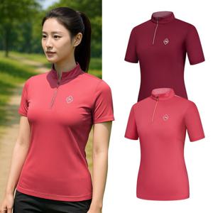 콜핑 여성 하이쿨 흡습속건 등산 반팔 반집업 티셔츠 GS