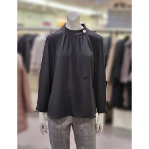 [트리아나][트리아나] 소고 하이넥 주름포인트 블라우스AJ1BA12