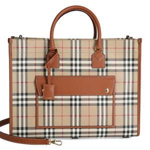 체크 8097568 LL MD FREYA TOTE DFC 버버리 미디움 프레야 토드 숄더백 크로스백