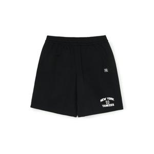 MLB  (3ASPV0153-50BKS) 공용 바시티 레터링 6부 반바지