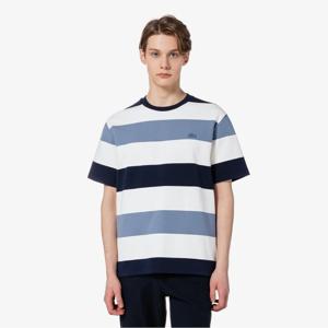 라코스테 공식 남성 오버핏 밀라노 볼드 스트라이프 티셔츠  TH004E-55G 166