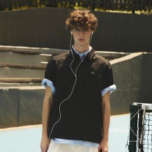 내셔널지오그래픽 N252MTS880 프로즌큐브 반팔 카라티셔츠 BLACK