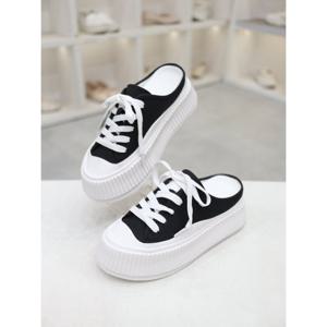 [코디엘루]심플 캐주얼 여성 뮬 스니커즈 6cm CDSP100456