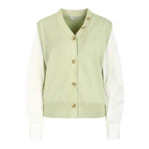 [JJ JIGOTT][JJ지고트] 코튼 슬리브 브이넥 가디건 GN2A1CDR1_DG