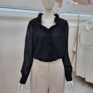 [JJ JIGOTT][JJ지고트] 프릴 디테일 브이넥 블라우스 GN2A0BLR1_