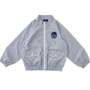 [블루독]블루독 체크시어서커 바람막이 점퍼(24315-110-01)_BL