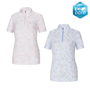 콜핑 여성 신축 아이스본 등산 반팔 반집업 티셔츠 KSC493VT5W