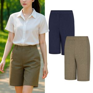 콜핑 여성 여름 린넨 뒷밴딩 등산 반바지 KSC988TP2W