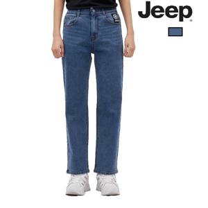 [지프]여성용 나침판와펜 스트레이트 데님팬츠 (JO1DPF103)
