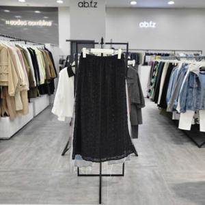 [ab.f.z]AFZ1QS34/반짝이 허리밴딩 롱 스커트_IC