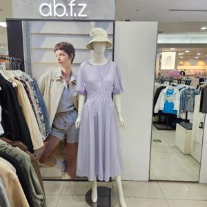 Ab.f.z DP01 셔링밴딩바스락라운드원피스 AFZ2HO04