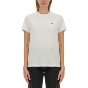 아페쎄 화이트 크루넥 반팔 티셔츠 COHBOM26404 TAG