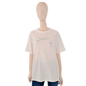 [숲]라운드넥 리본 레터링 반팔티 SB5ST8F