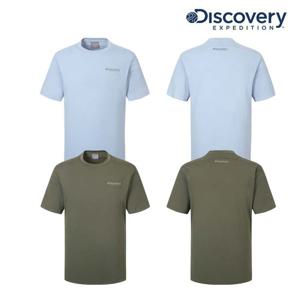 [디스커버리] 프레시벤트 남성 사선 절개 기능성 반팔티셔츠 DMRS6I053