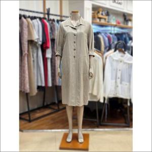 BCBG 세이브존02 카라 버튼 7부 원피스 B5B4O684