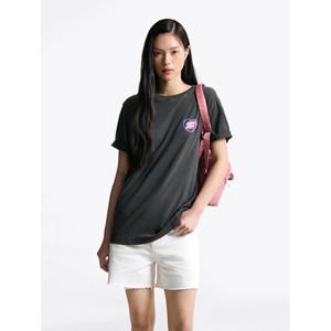 [타미진] T32F6TTO12TWT1 여성 네온 하트 프린트 반팔 티셔츠