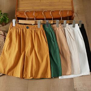 [베나프]뉴비 코튼 린넨 밴딩 반바지_BJ2SP001