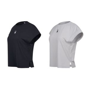 [스파이더] 여성 골지 드랍숄더 티셔츠 SPKMCNRS253W