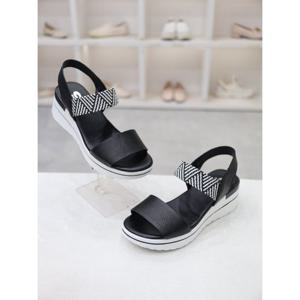 [블리아르]심플 소가죽 여성 웨지힐 샌들 6cm BLMD500783