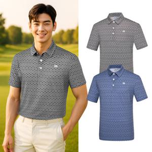 비티알 남성 골프웨어 여름 반팔 스판 메쉬 카라 반팔티셔츠