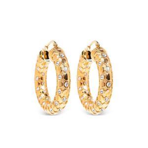 베르사체 그레카 인그레이빙 후프 이어링 10205621A00621