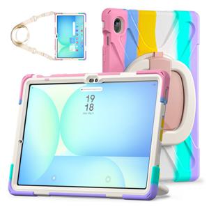 갤럭시탭S10 FE+ 플러스 13.1 스퀘어 링 스트랩 실리콘 범퍼 케이스 CF-13