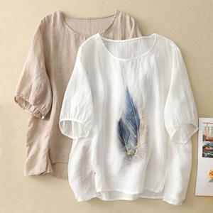 [퍼플핏]바오 프린트 루즈핏 반팔_P55ST009