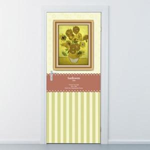 아트박스/낭만창고 ncss070-빈센트 반 고흐D-현관문시트지